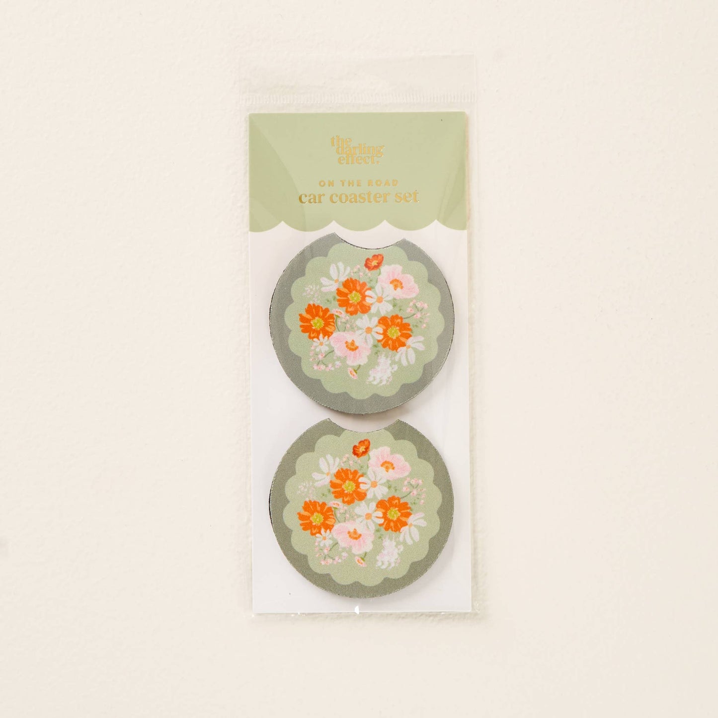 On the Road Car Coaster Set-Bouquet Beauty Sage