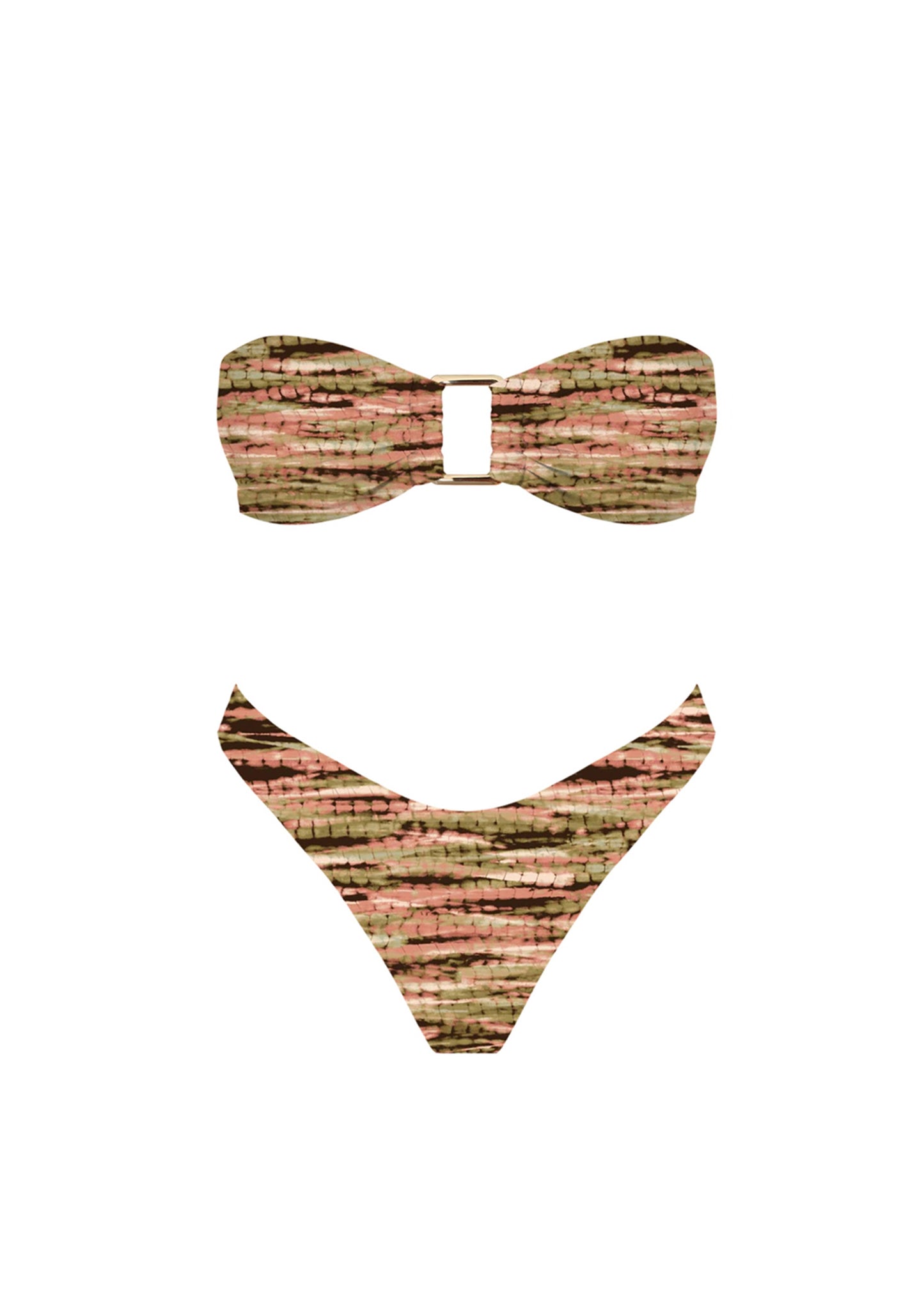 Bora Cheeky Bikini Bottoms Pink/Brown