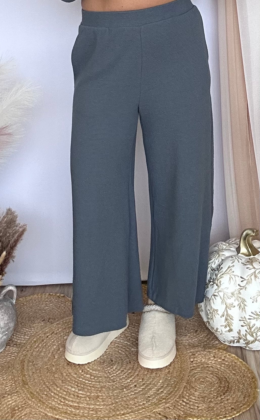 Cloudy Knit Wide Pant