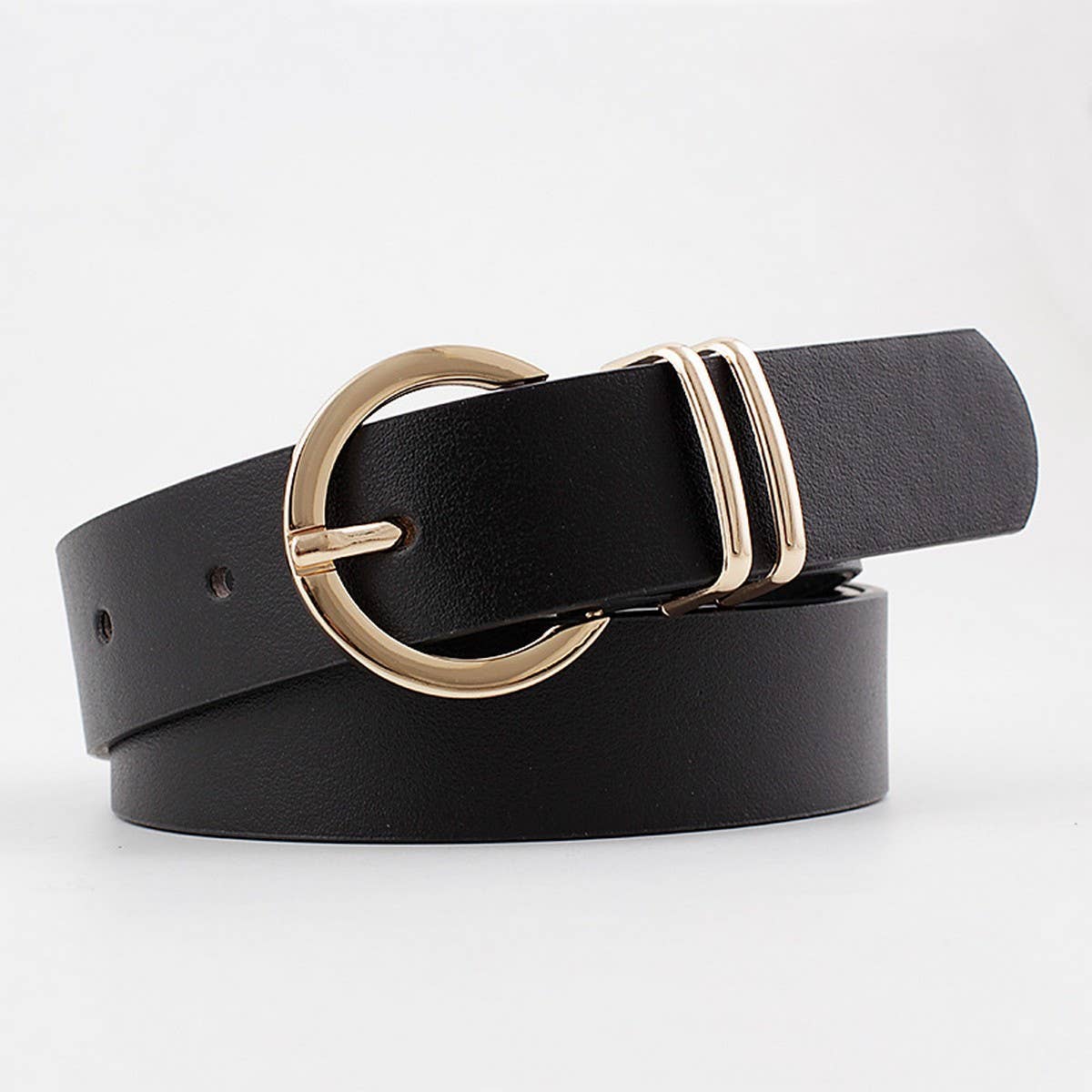 RING HOLE PIN BUCKLE DECORATIVE