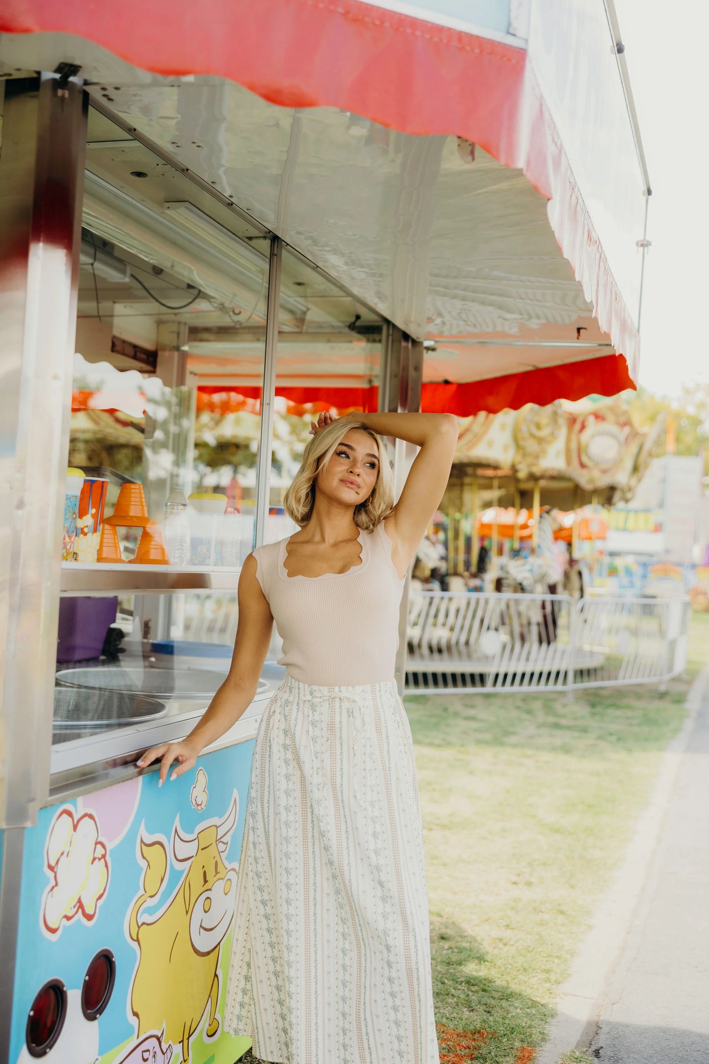 THE SWEATER TANK IN TAN