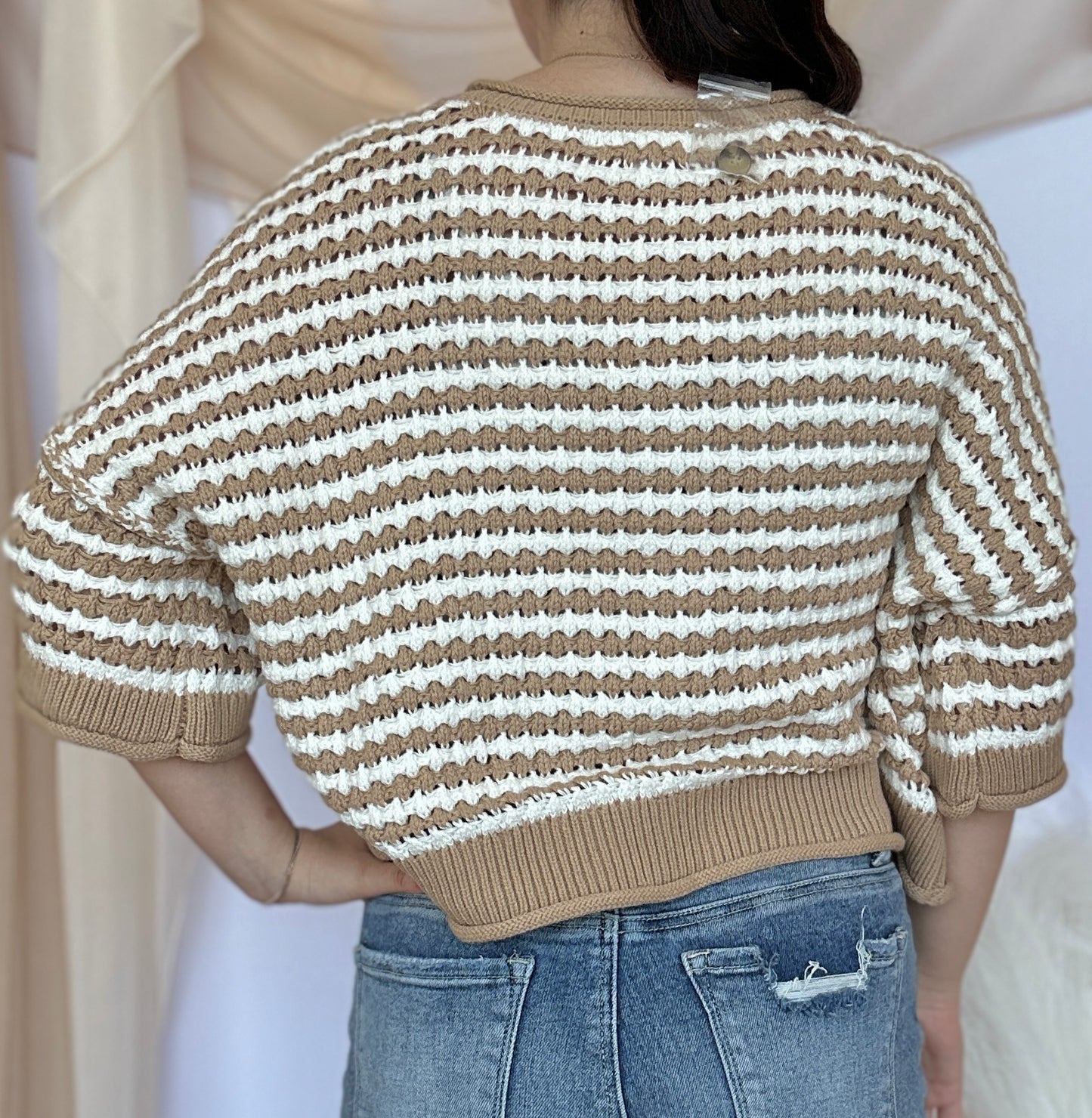Kiara Stripe Knit Cardigan