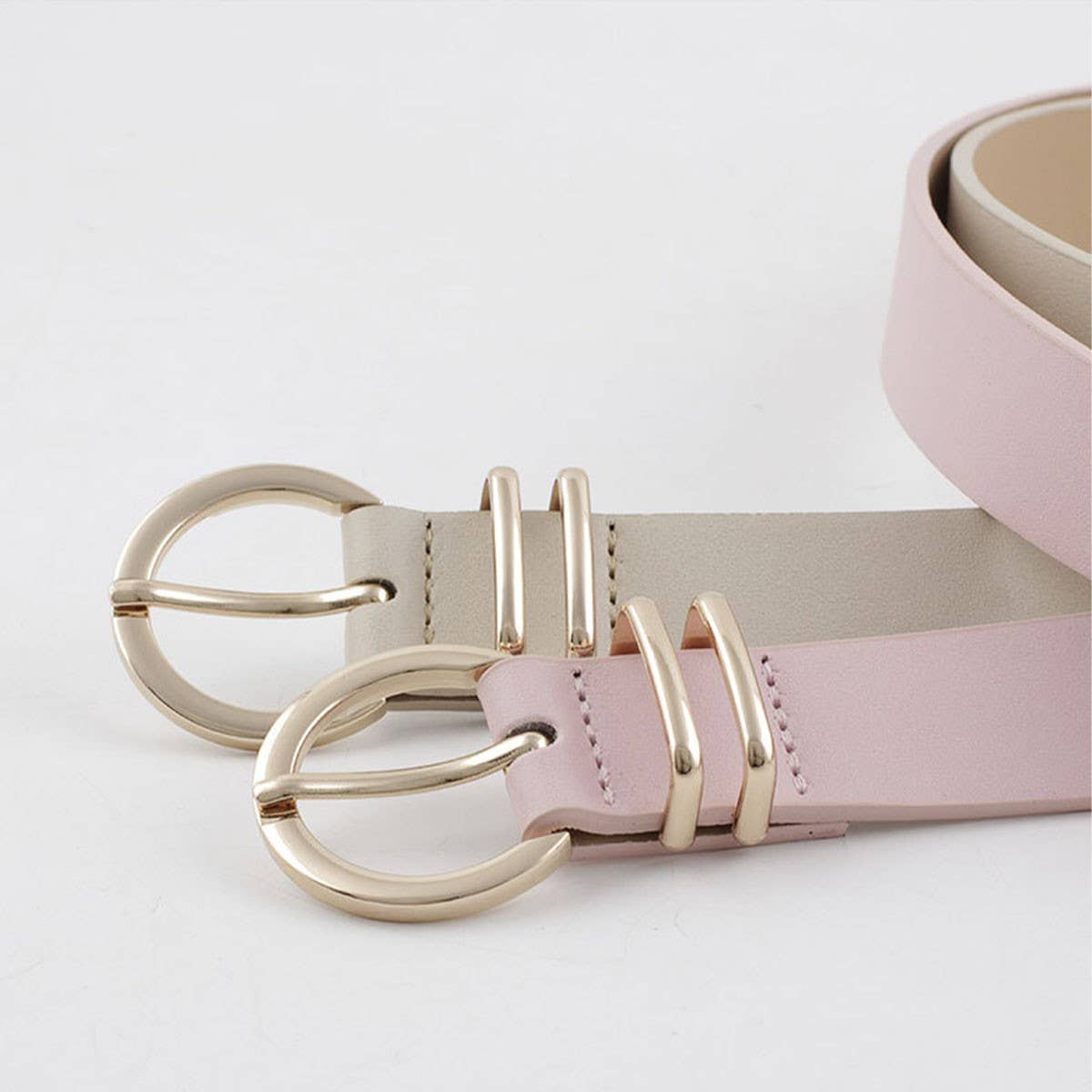 RING HOLE PIN BUCKLE DECORATIVE