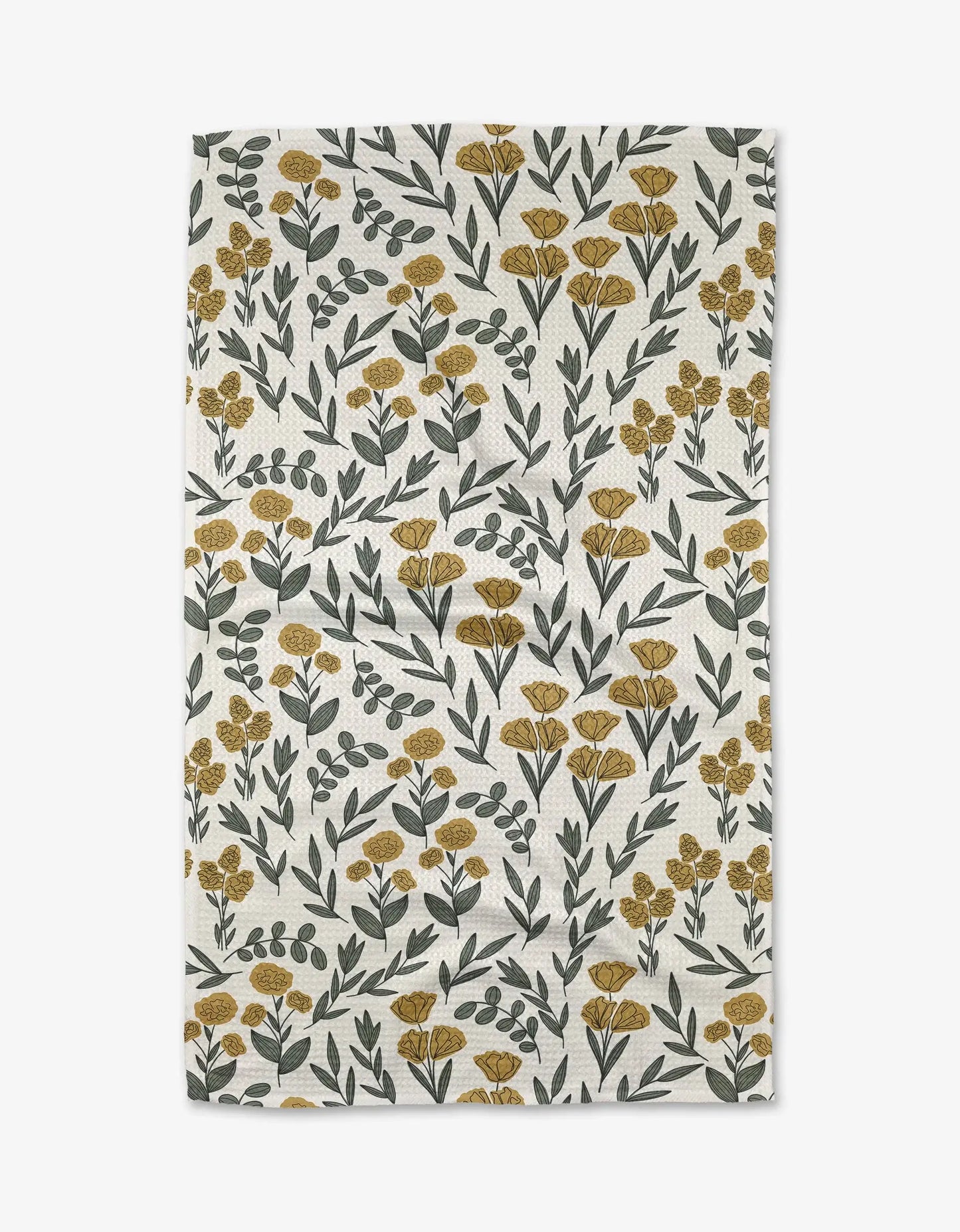 Geometry - Charolette Yellow Tea Towel