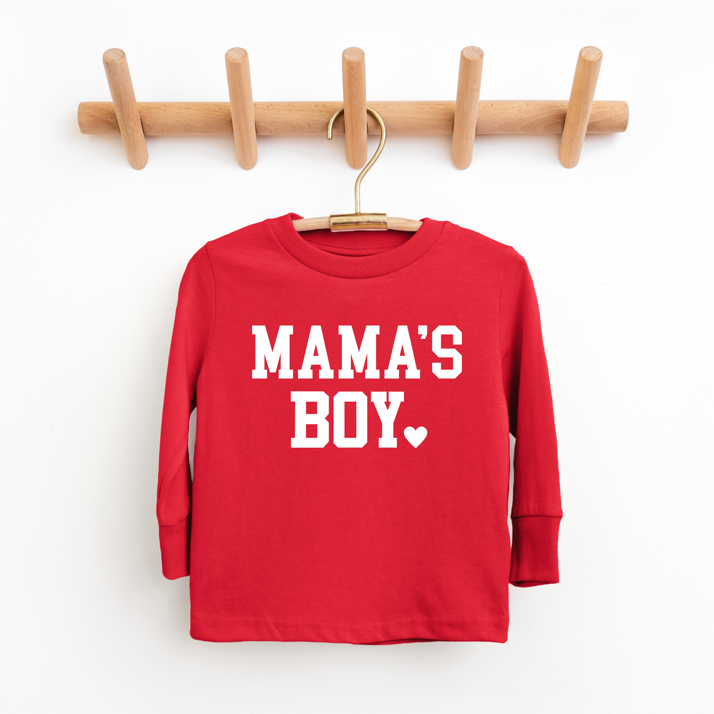 Mama's Boy Toddler and Youth Valentines Day Shirt