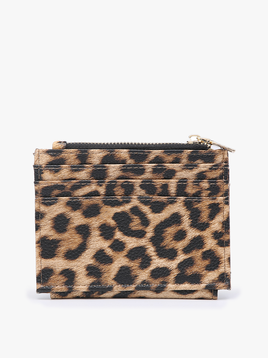 Sam Mini Snap Wallet/Card Holder: Brown