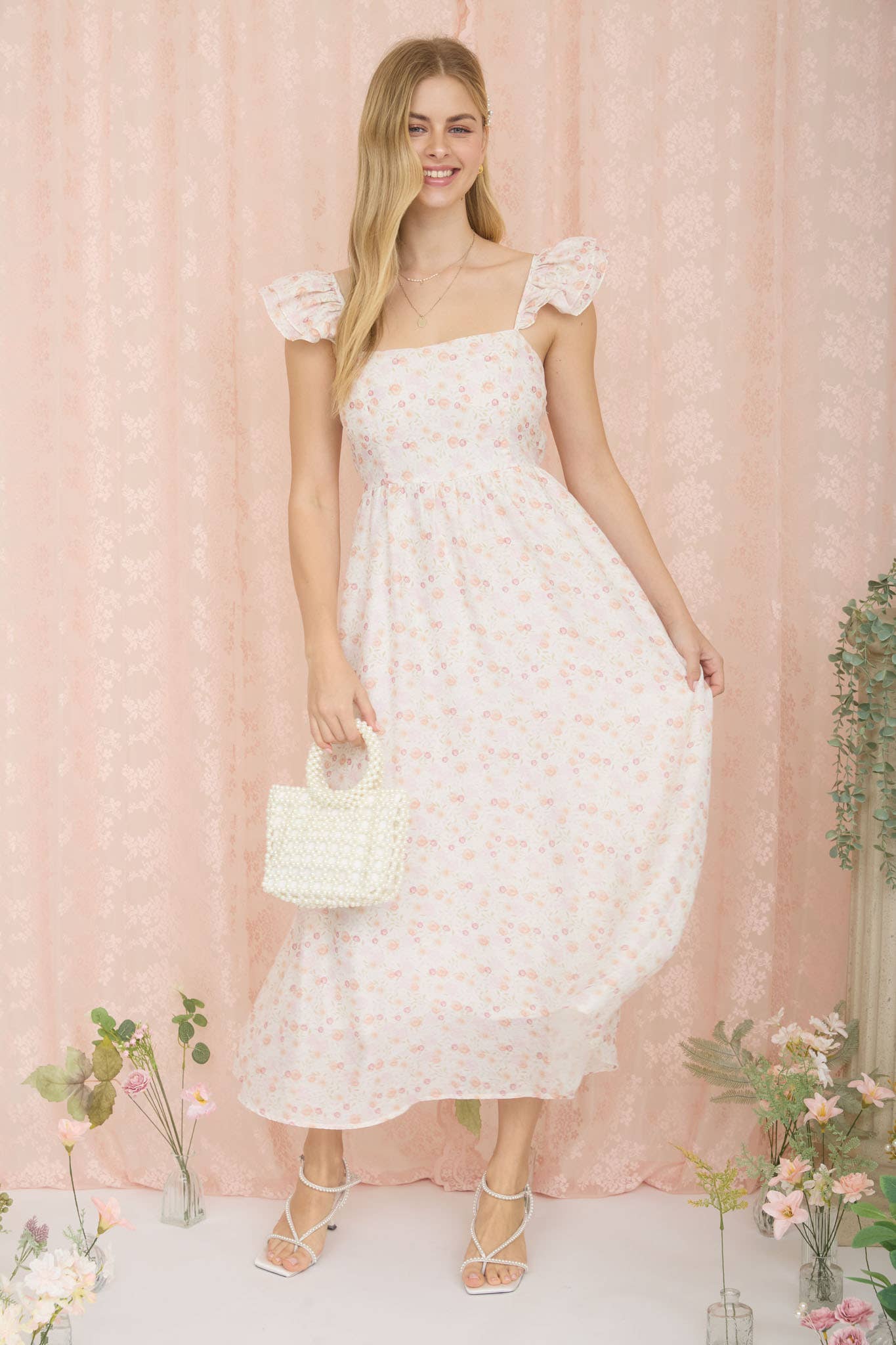 Soft Romance Midi Dress