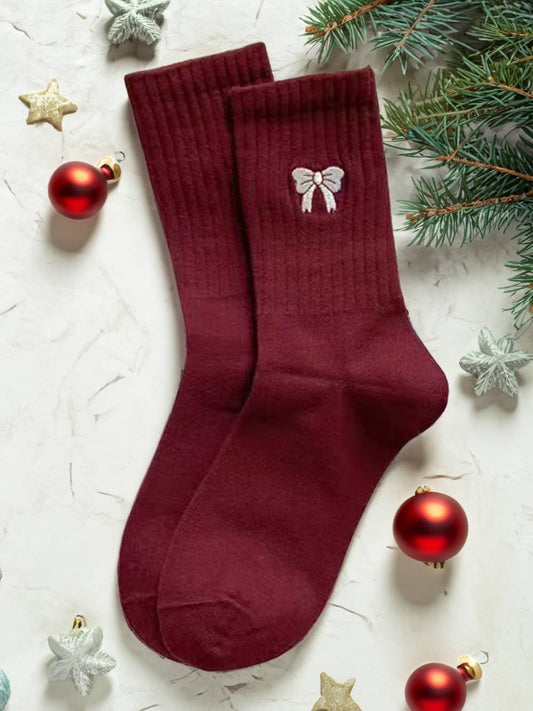 Ribbed Crew Socks