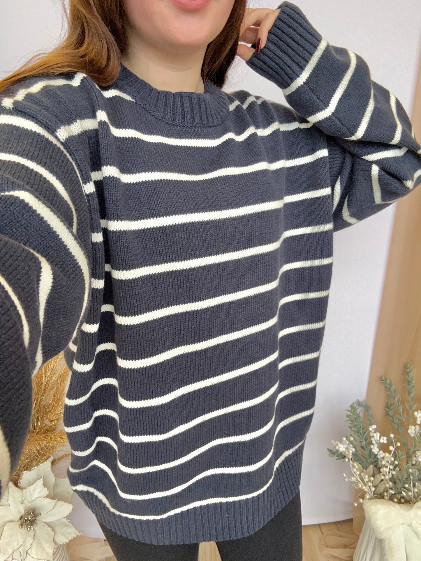 Isabelle Oversized Striped Sweater