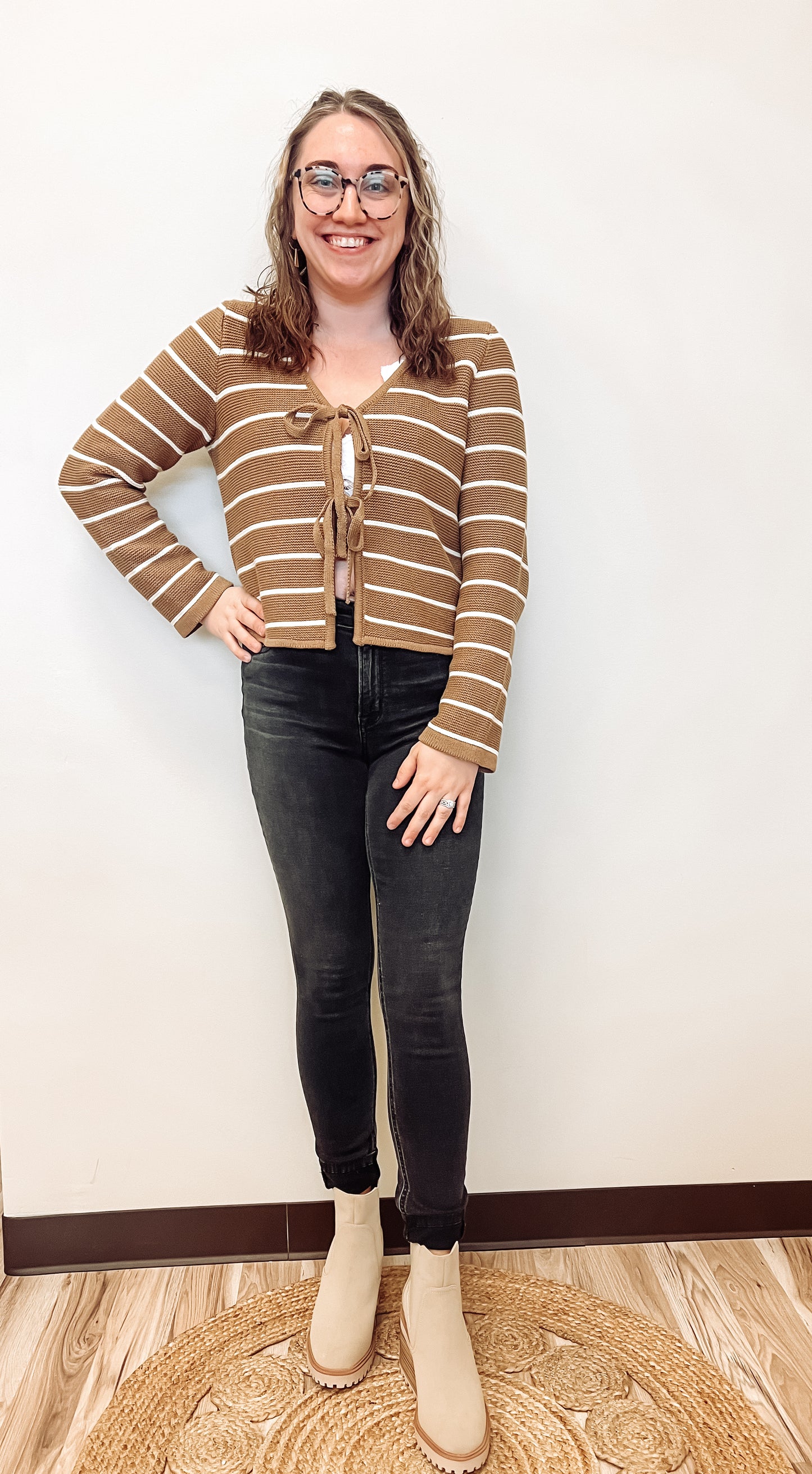 Tied in Stripes Cardigan