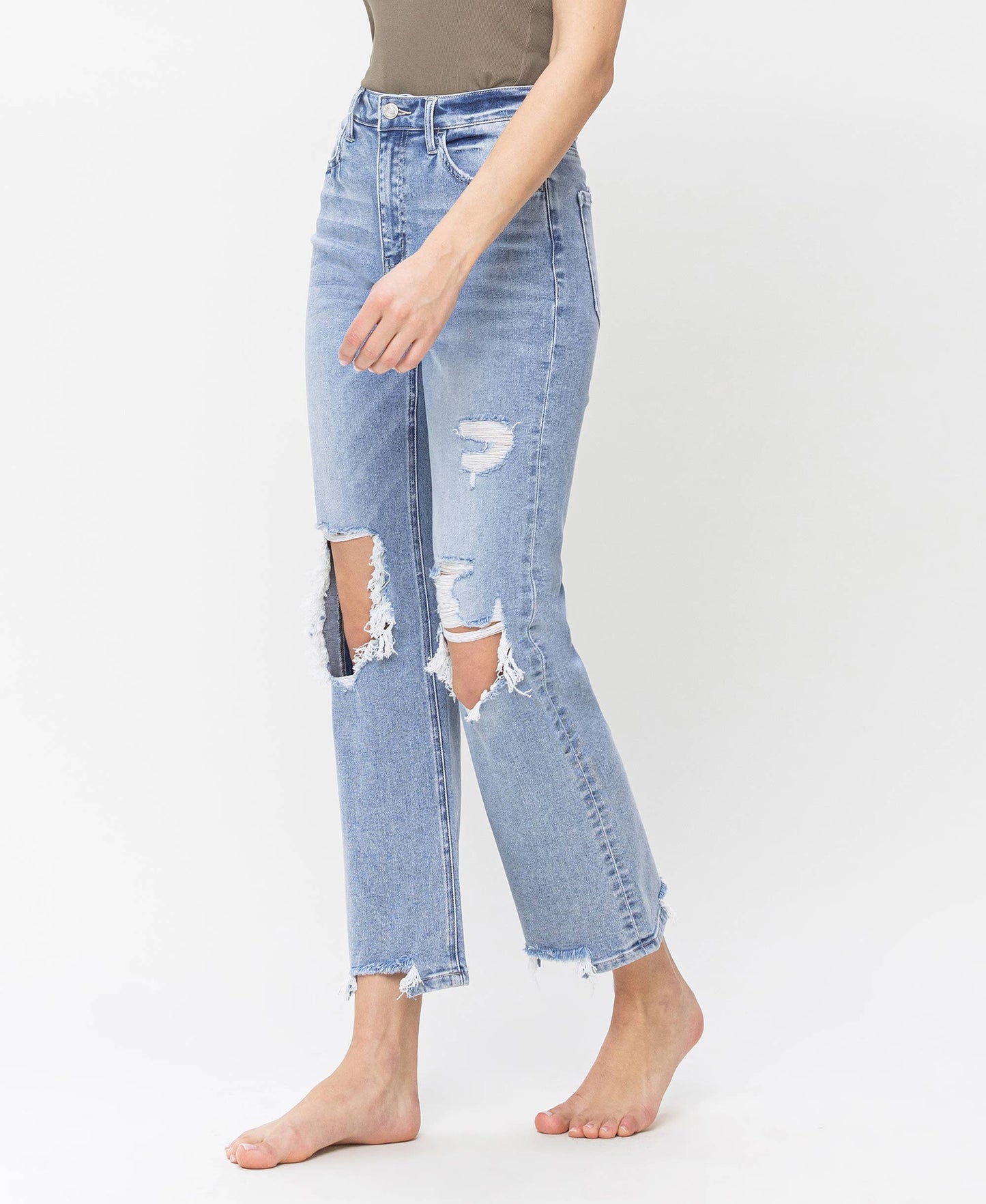 90’s BABE DISTRESSED STRAIGHT JEANS