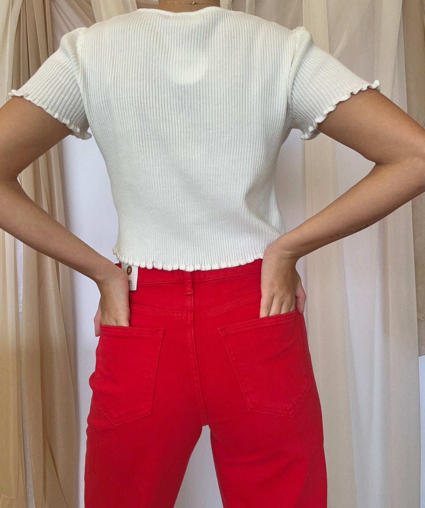 Fall Ruffle Short Sleeve