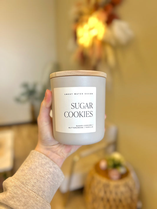 Sugar Cookies 15 oz Soy Candle, Matte Jar