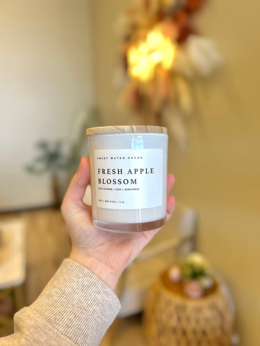 Fresh Apple Blossom 11 oz Soy Candle