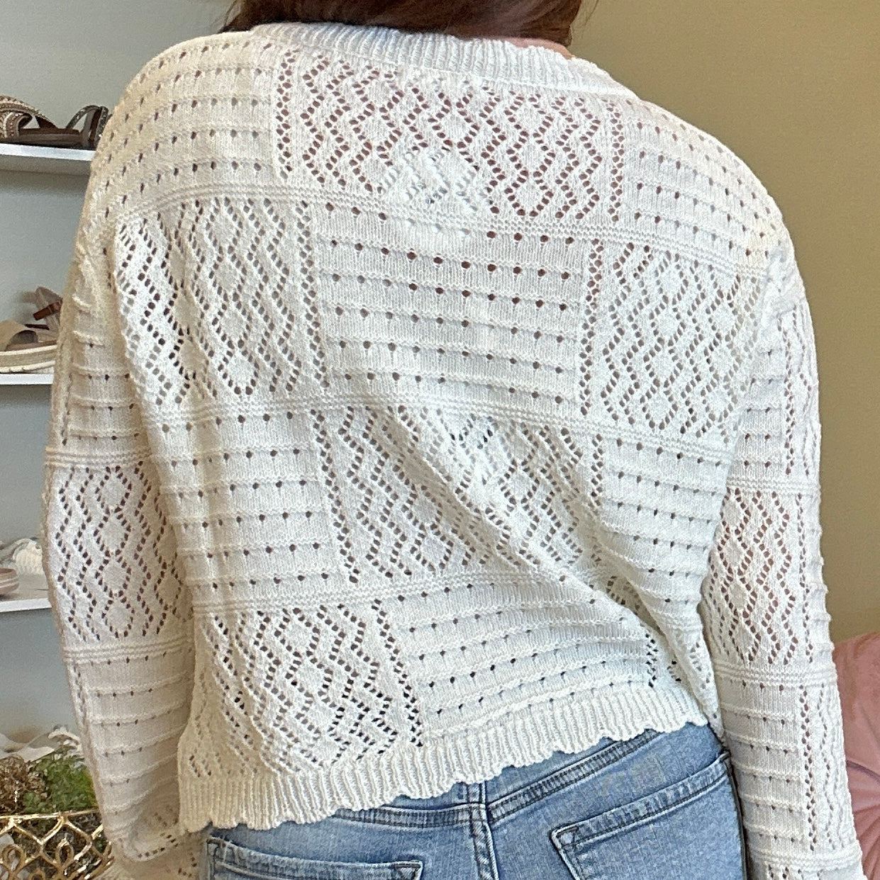 The Harbor Pointelle Cardigan
