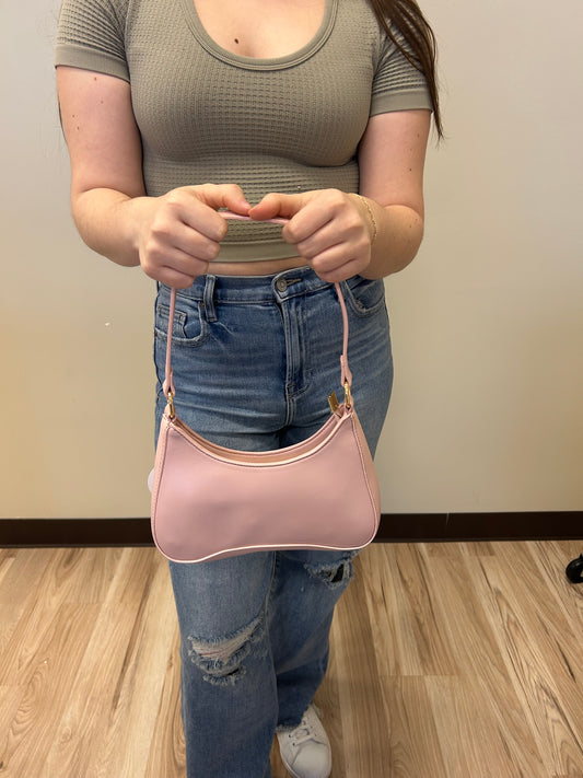 Manila Structured Shoulder Bag w/ Zip Closure