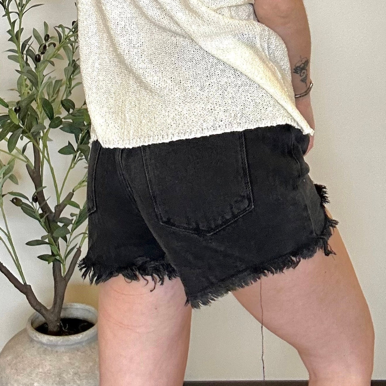 JOSIE-HIGH RISE DENIM SHORTS