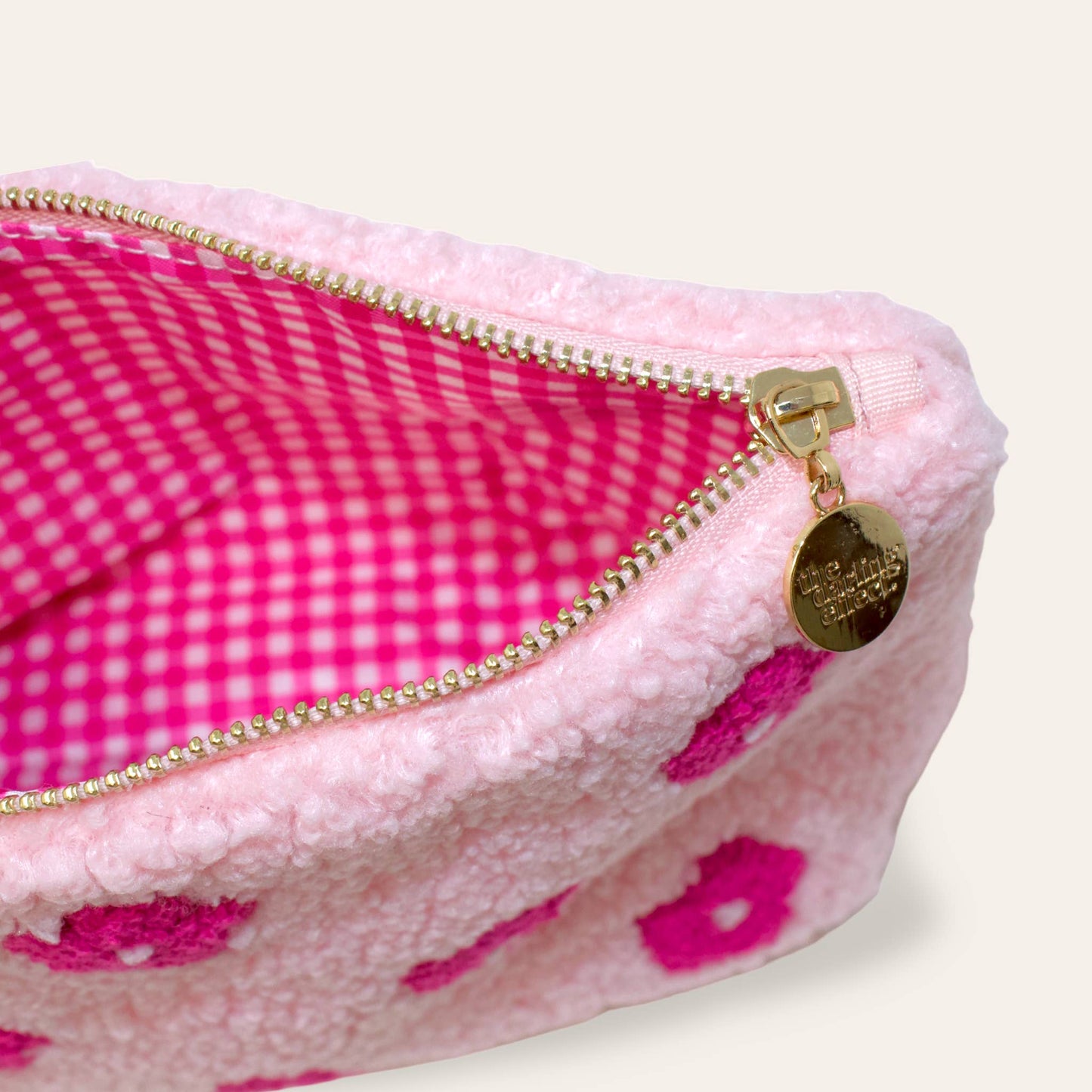Teddy Pouch - Pink Flower