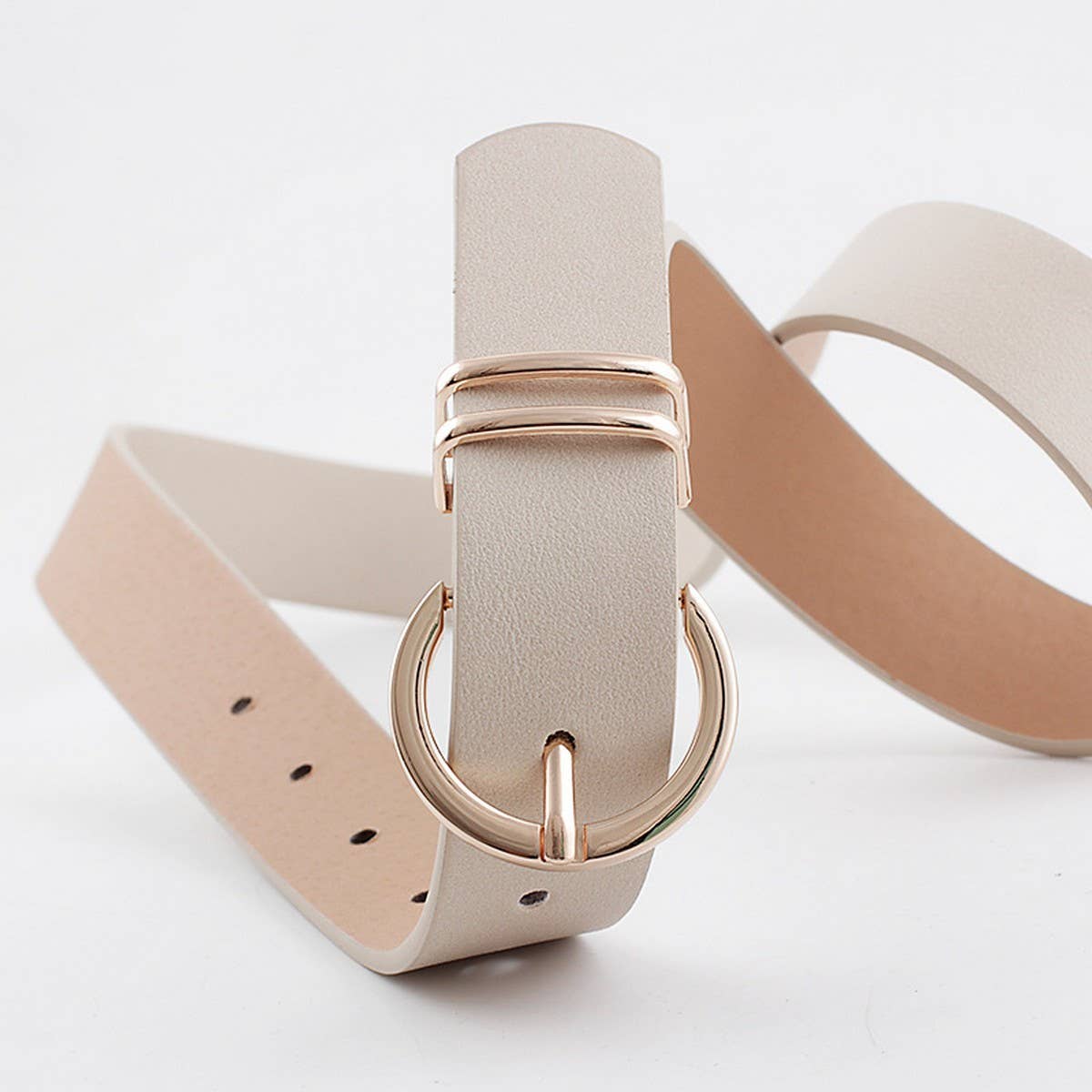 RING HOLE PIN BUCKLE DECORATIVE