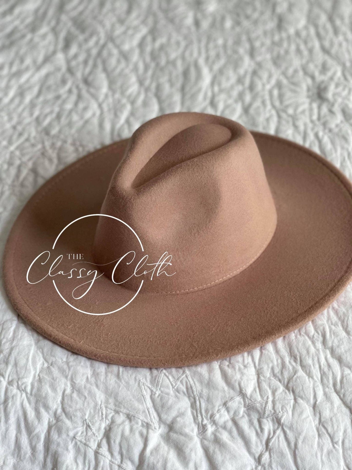 Wide Brim Hat w/ Belt - Cappuccino RTS