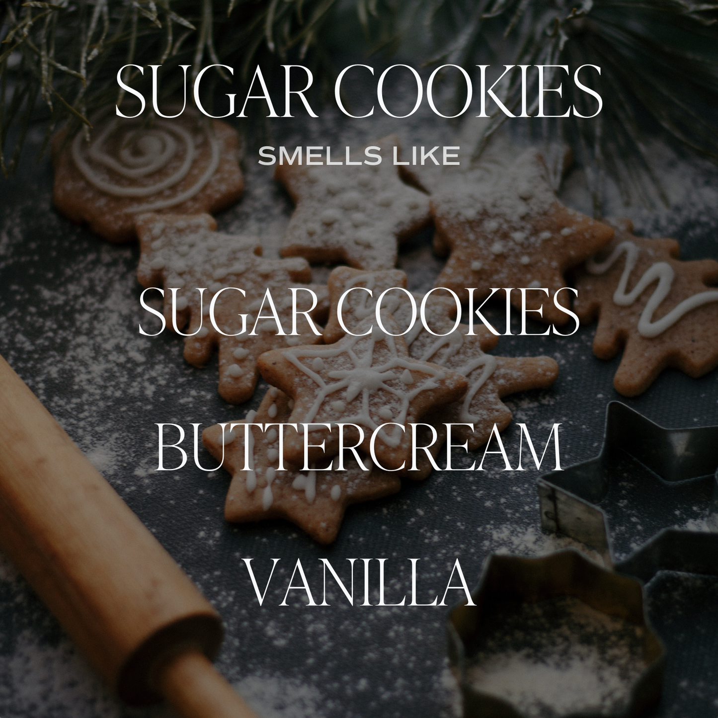 Sugar Cookies 15 oz Soy Candle, Matte Jar