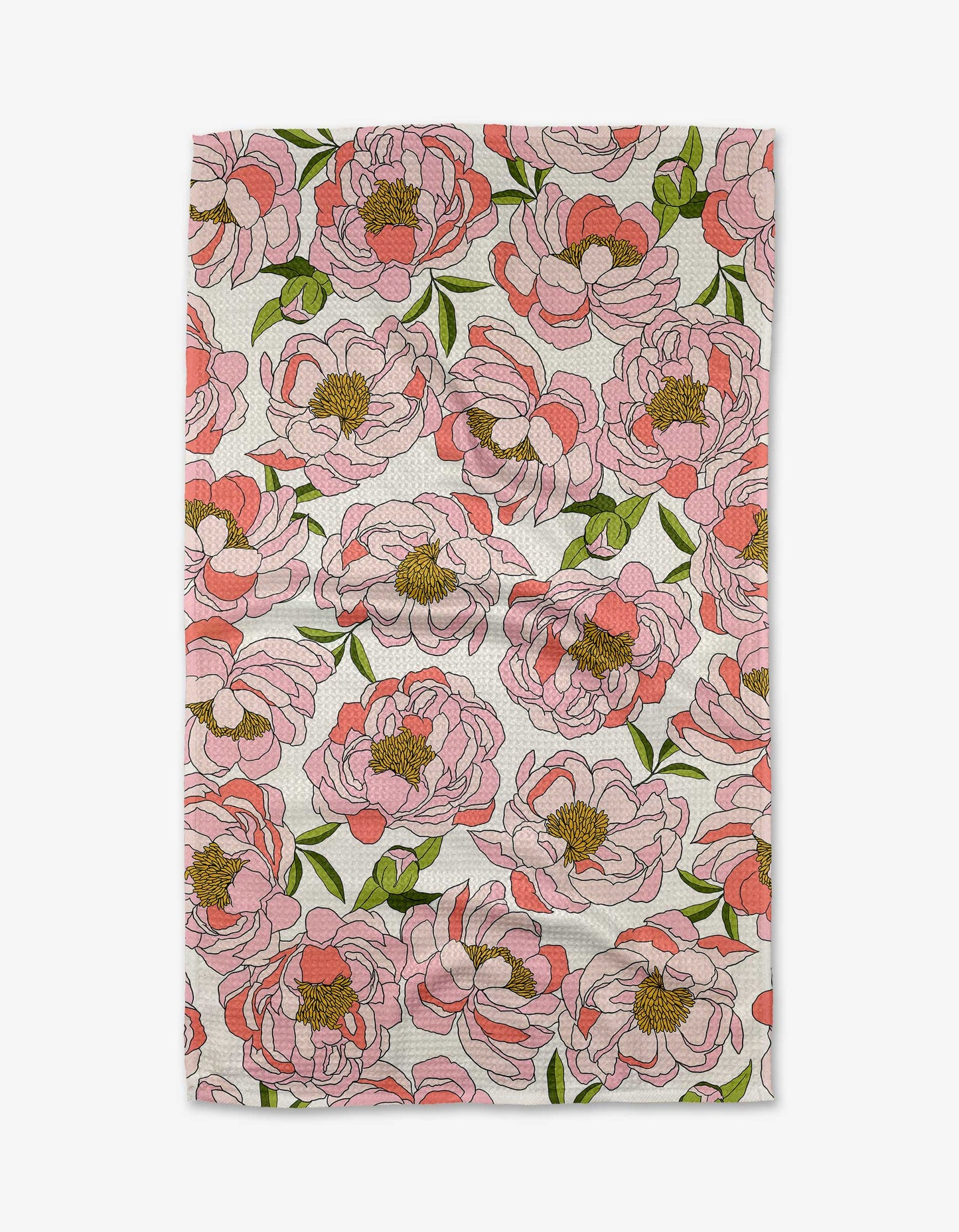 Peony Paradise Tea Towel- Geometry