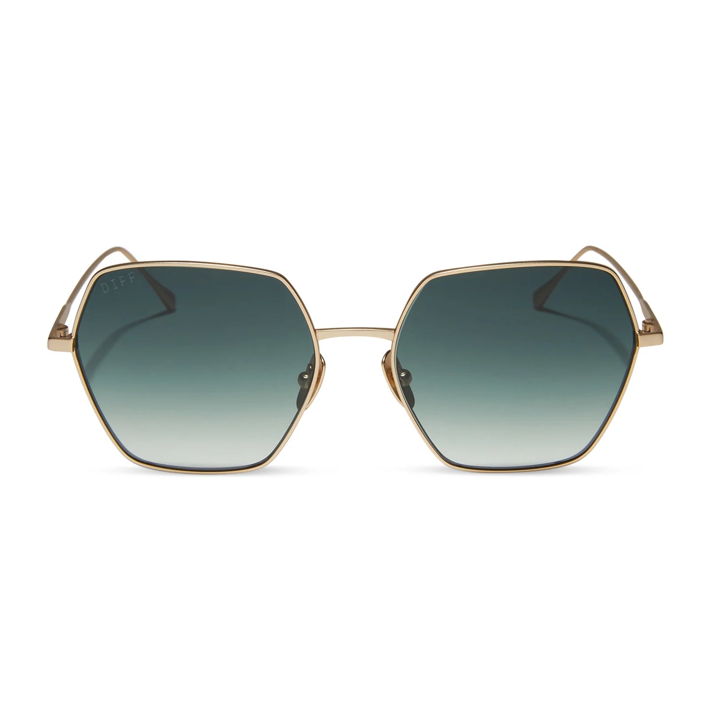 Harlowe - matte gold g15 gradient sunglasses