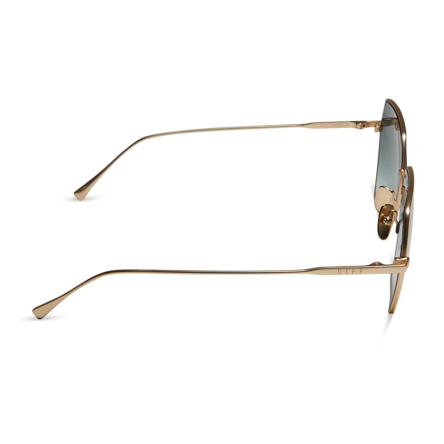 Harlowe - matte gold g15 gradient sunglasses