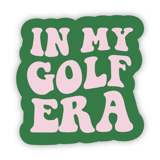 In My Golf Era Groovy Text Sticker