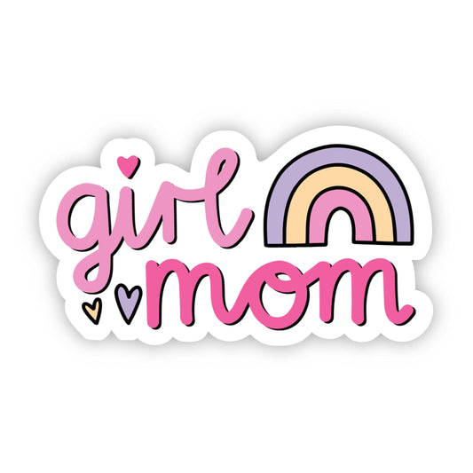 Girl Mom Rainbow Sticker