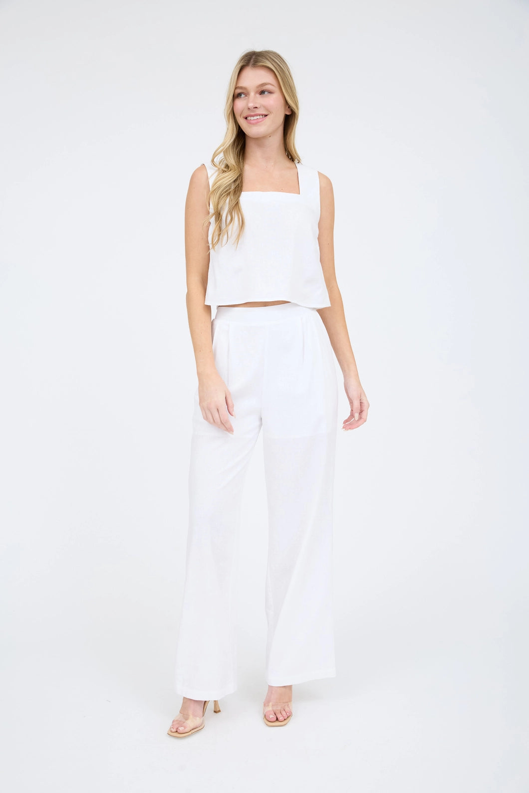 Vera Pleat Linen Pants
