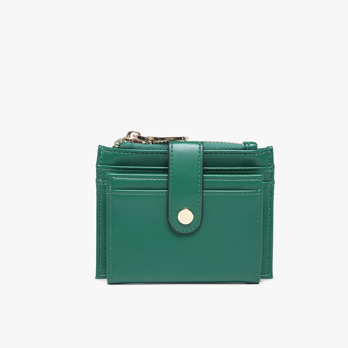 Sam Mini Snap Wallet/Card Holder: Brown