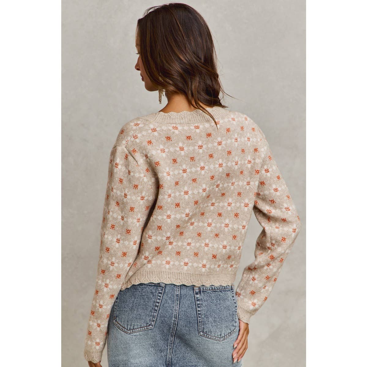 Daisy Darling Floral Knit Cardigan