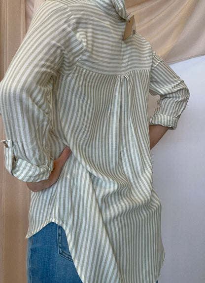 Rafe Button Down Stripe Shirt
