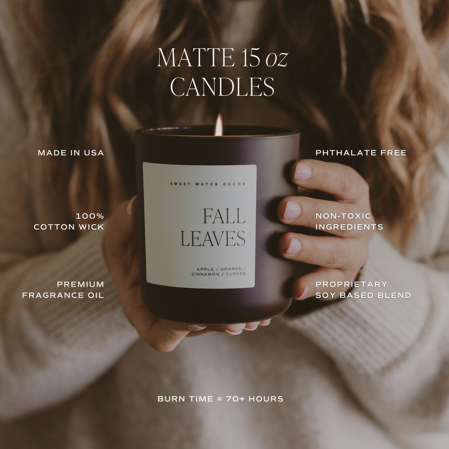 Cinnamon Rolls 15 oz Soy Candle Matte Jar