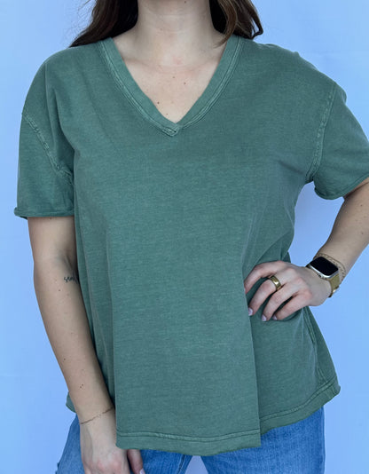 The Washed V-Neck Tee