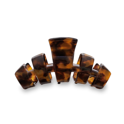 TELETIES - Classic Hair Clip | Medium | Tortoise