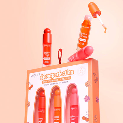 PoutPerfection Lip Gloss Trio Christmas Holiday Gift Set