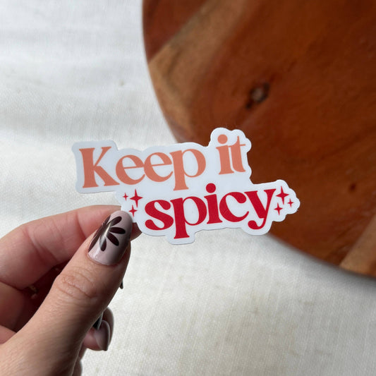 Big Moods - Keep It Spicy Bookish Text Sticker