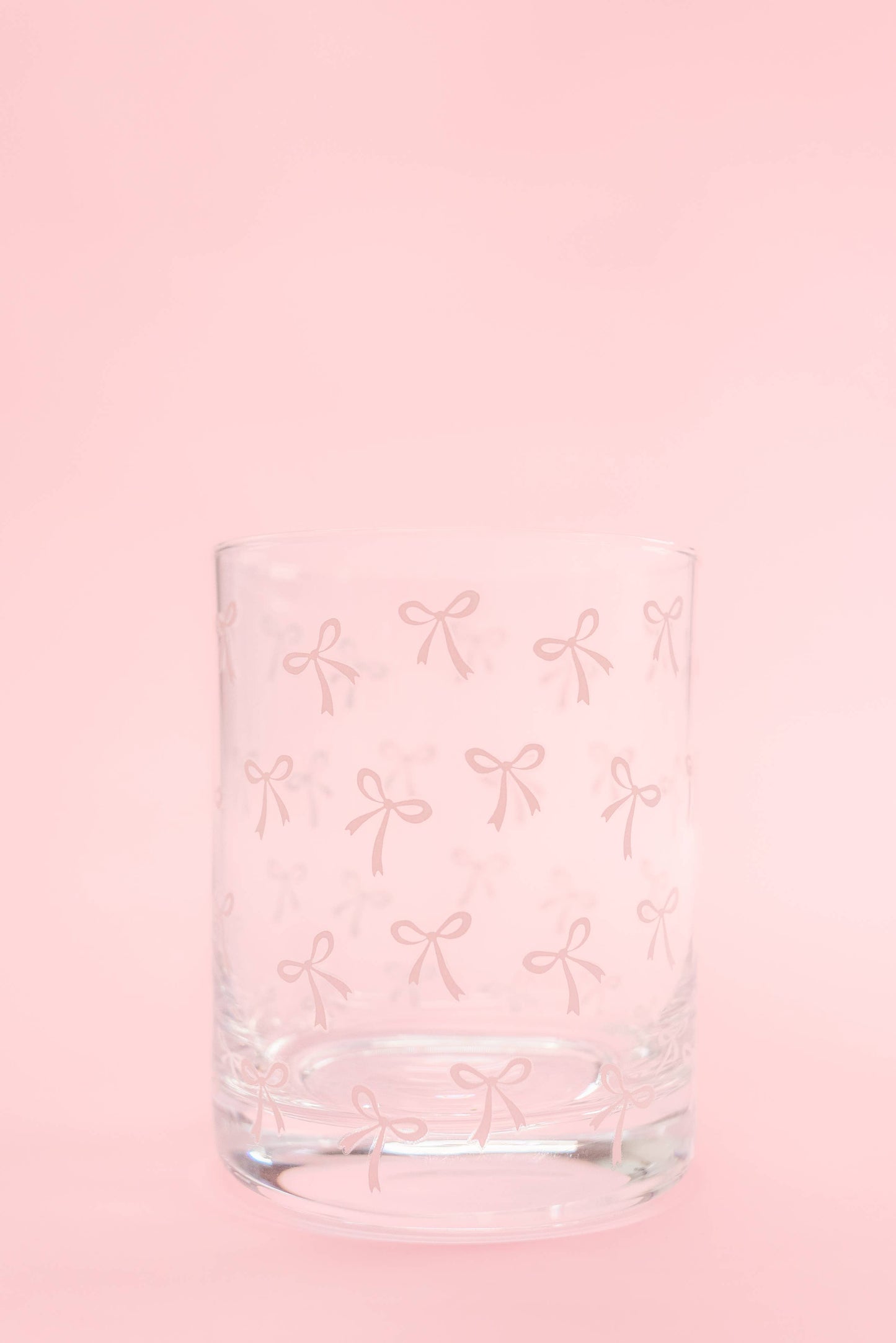 Pink Bows Cocktail Glass