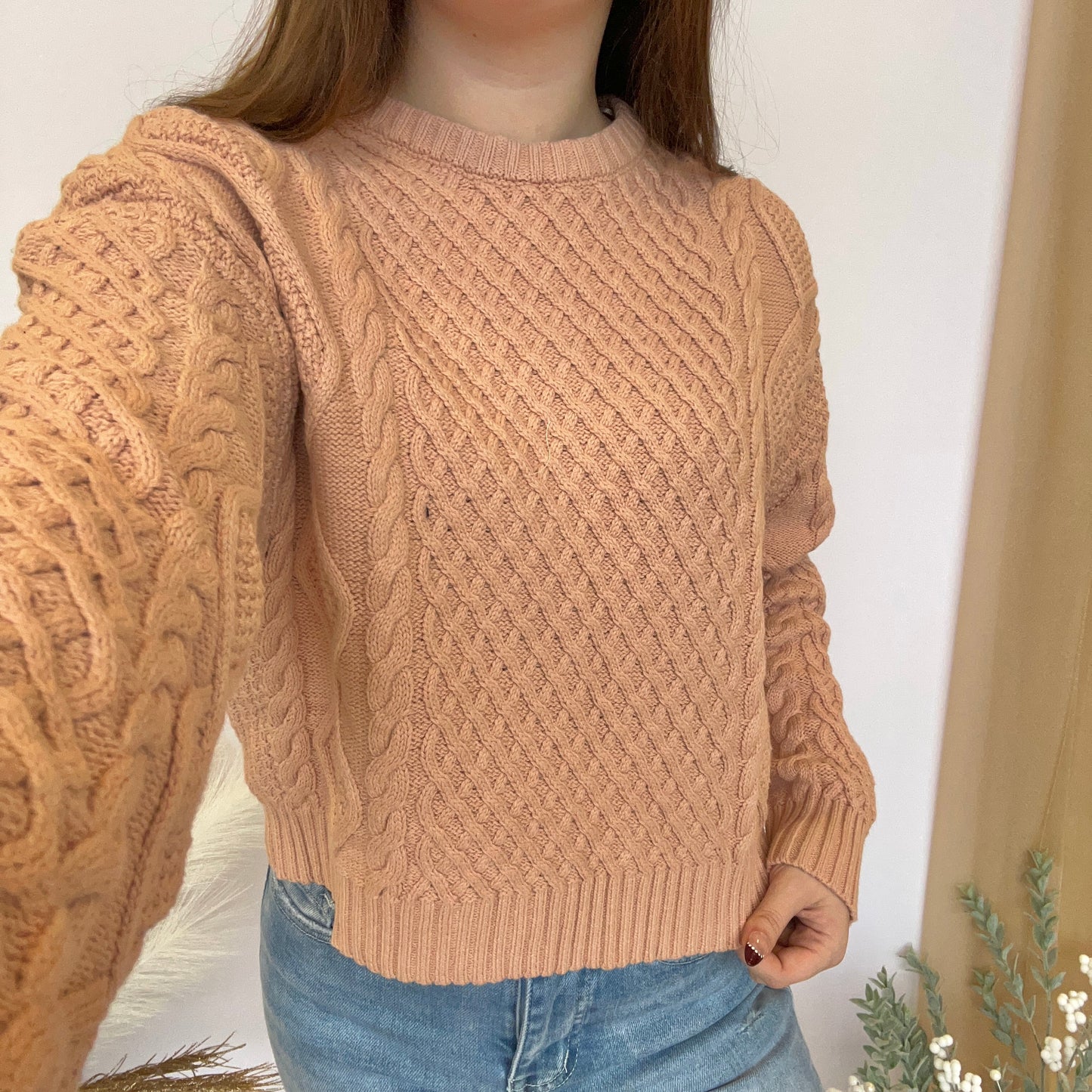 Winter Waves Cable Knit Sweater