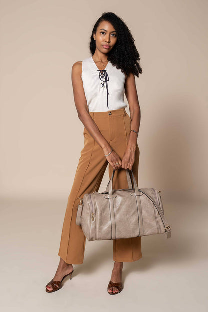 Ruth Duffle/Weekender w/ Trolley Sleeve: Dove