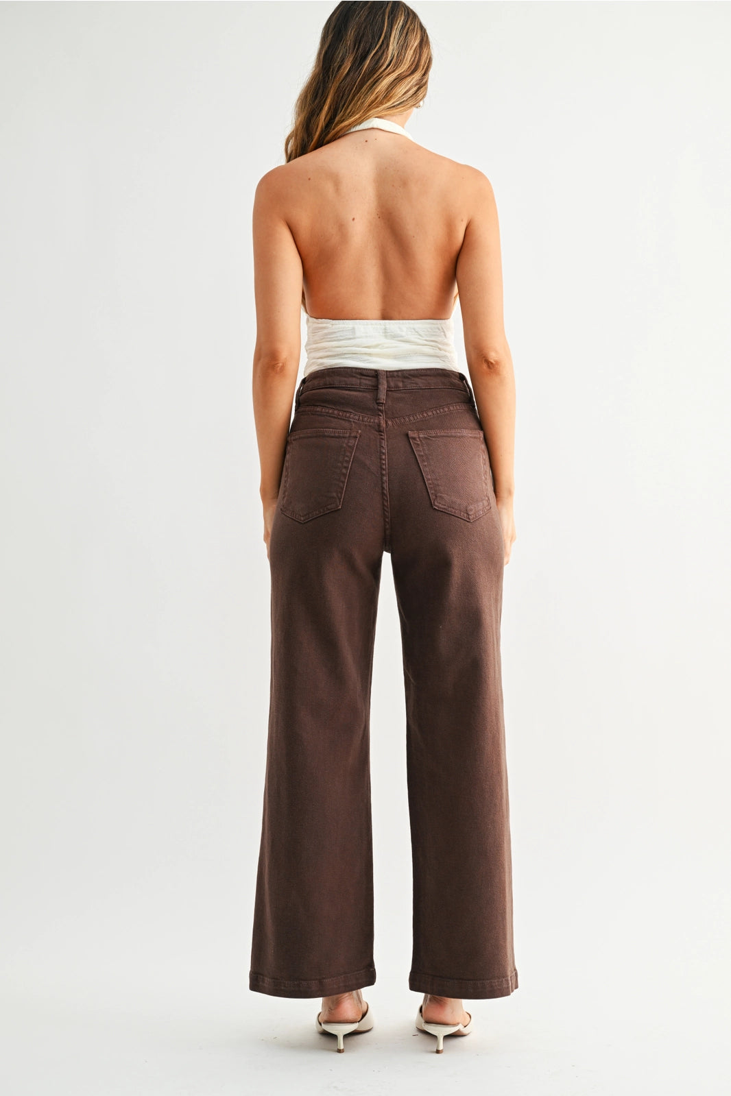 Choco Patch Pocket Wide Leg