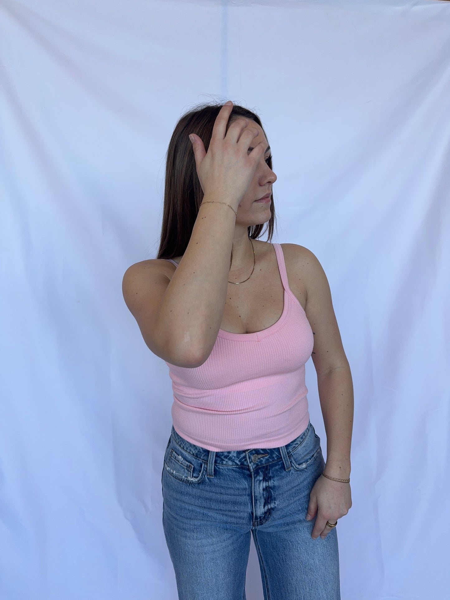 The Padded Ribbed V-Neck Cami