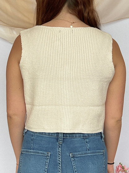 Isabel Knit Button Down Vest