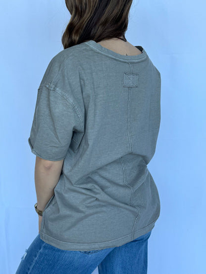 The Washed V-Neck Tee
