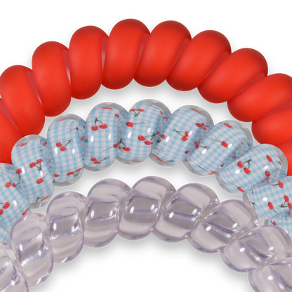 TELETIES - Basket of Cherries Large Hair Ties