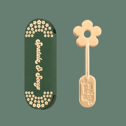 Poppy & Pout - Lip Care Spatula, Gold Daisy