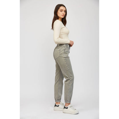 Cropped Out Joggers - Ash Grey