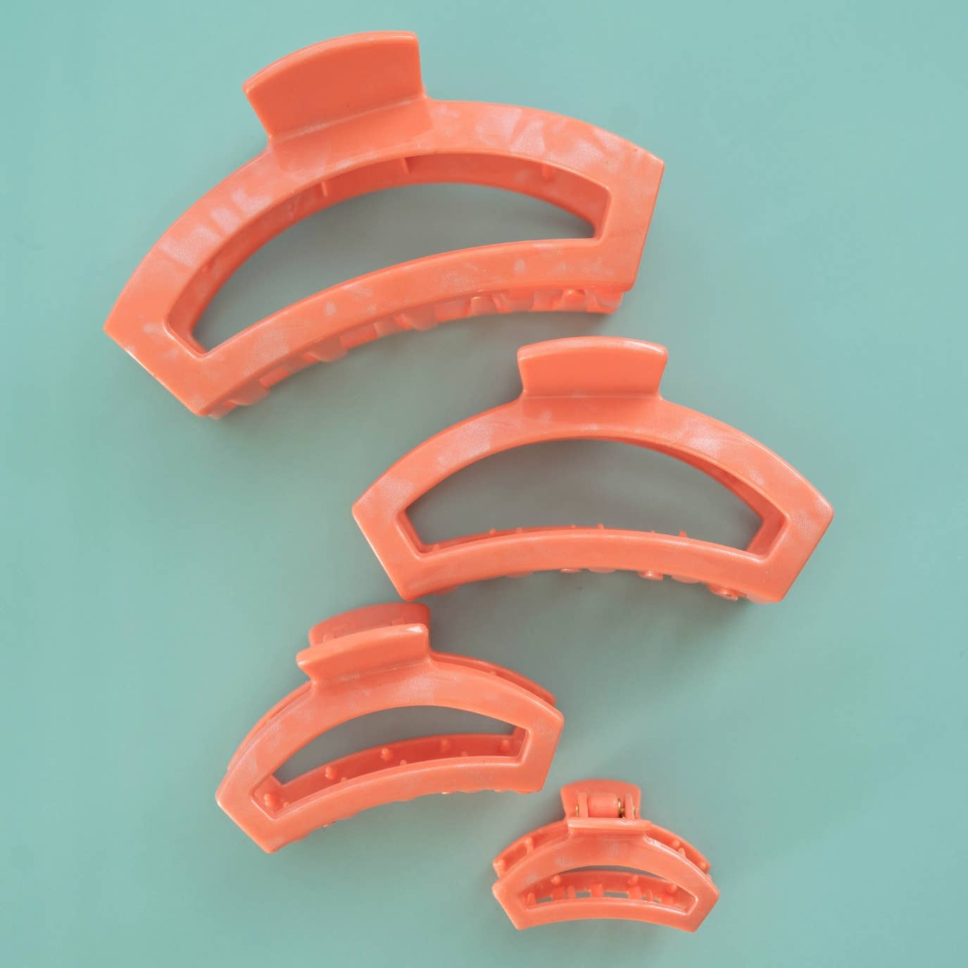 TELETIES - Open Hair Clip | Large | Dreamsicle